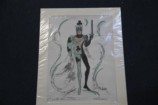 Berkeley Sutcliffe (1918-1979) Collection of costume designs largest 20 x 14in., unframed